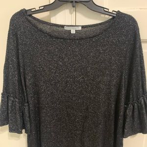 Black hip length top